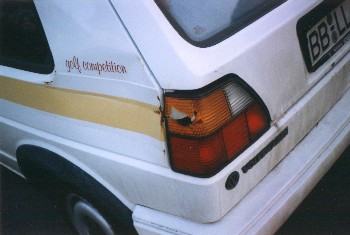 Hier soll das Foto vom ersten Schrottgolf hin