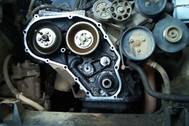 im Einspritzpumpenrad sieht man den 9mm-Bohrer