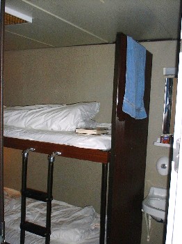 unser Zelle...sorry, Kabine