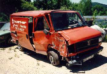 Das Auto sah auch mal besser aus...